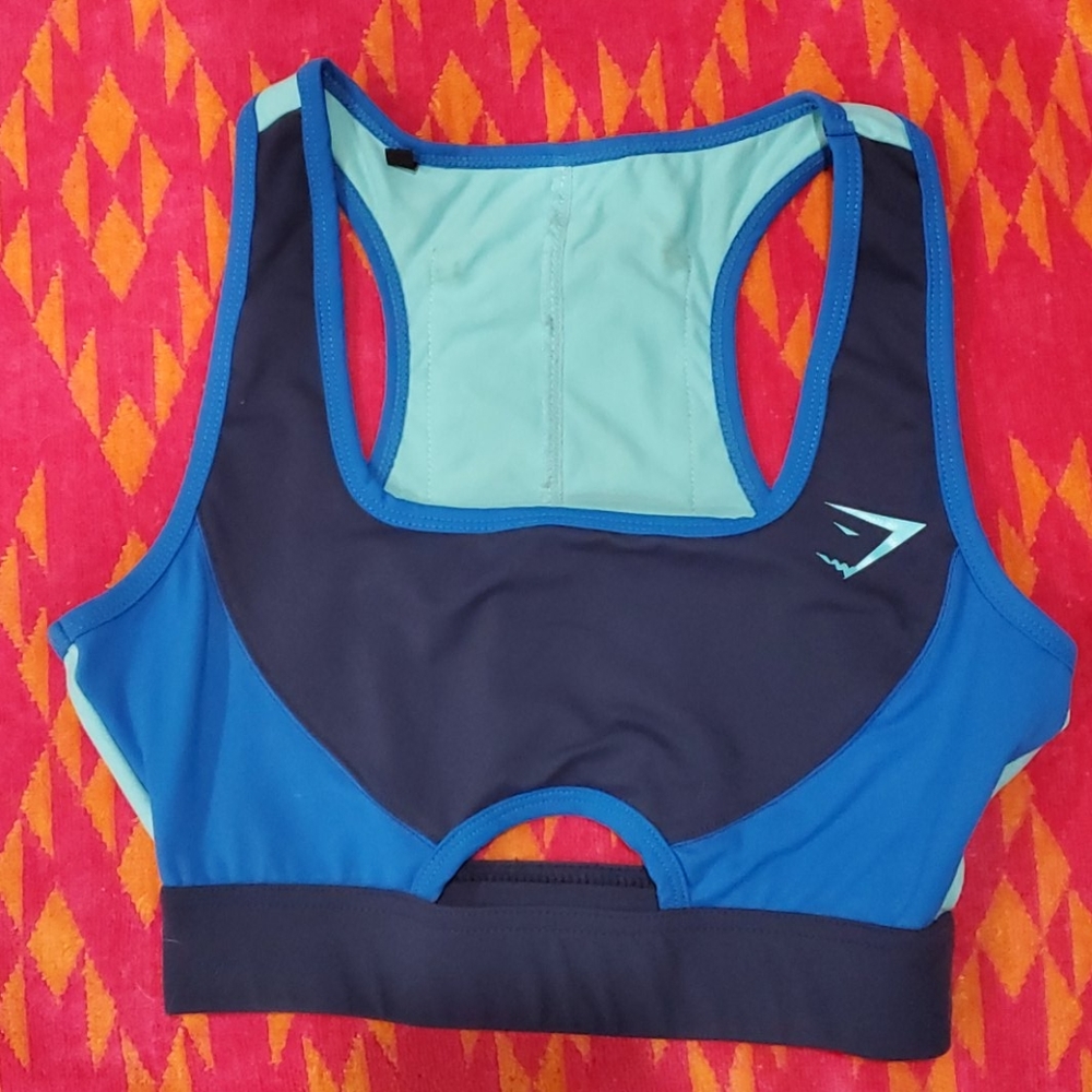 Gymshark prism blue sports bra size xsmall